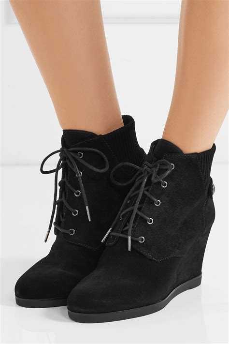 michael kors suede wedge ankle boot|zappos Michael Kors boots.